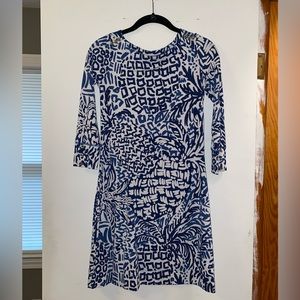 Lilly Pulitzer Women’s Dress. XXS. Blue and white. New and never worn.